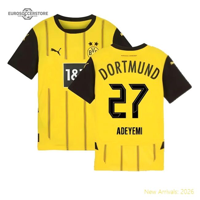 Supporter 2024-2025 Borussia Dortmund Home Shirt (Kids) (Adeyemi 27)