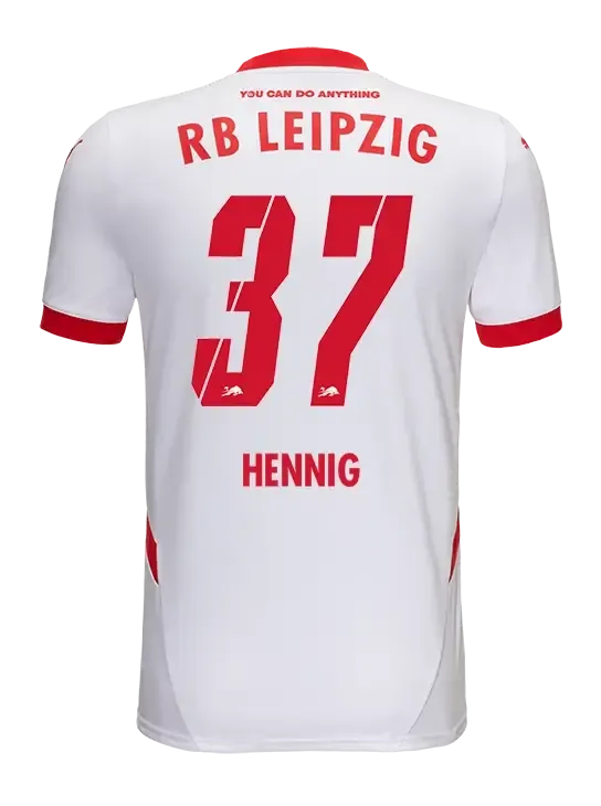 RB Leipzig 24-25 Season Home HENNIG #37 Football Jersey