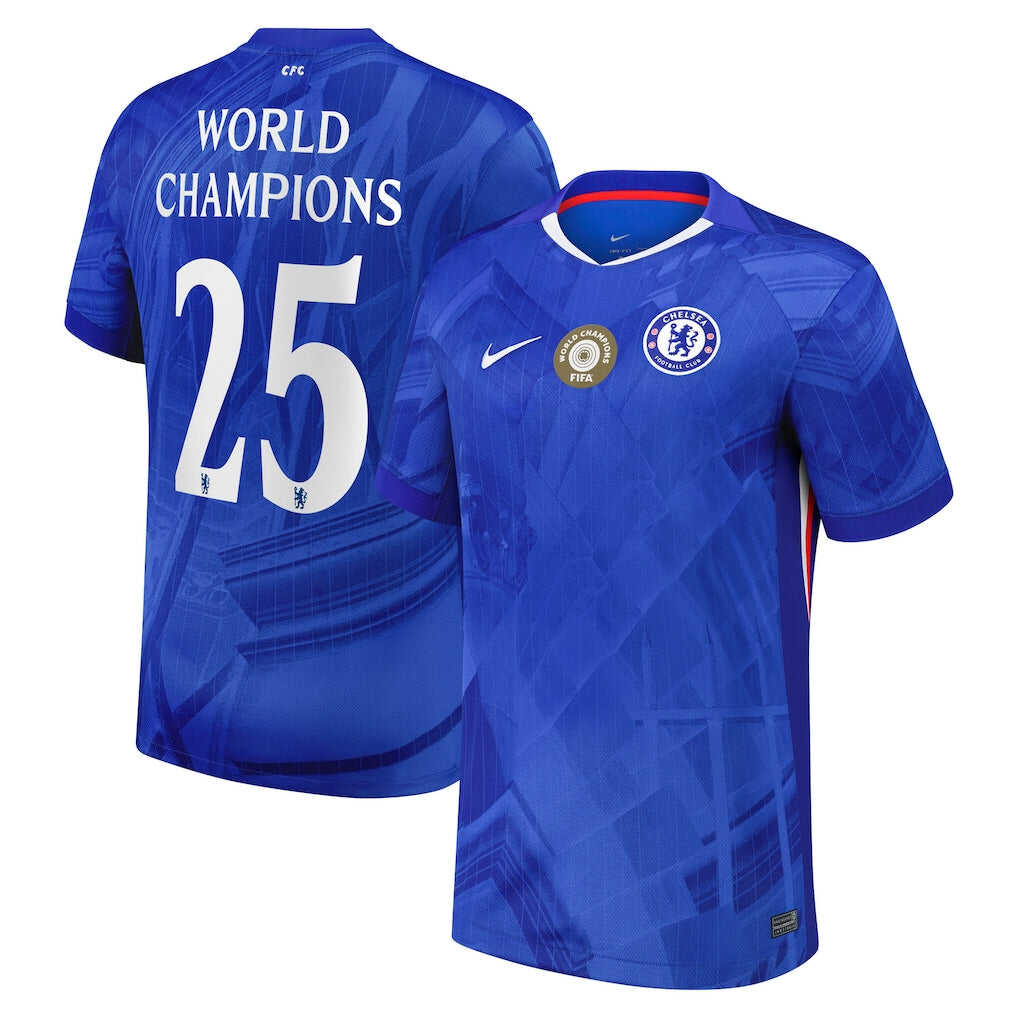 Player Version Chelsea Cup Home Soccer Jersey2025-26 with World Champi