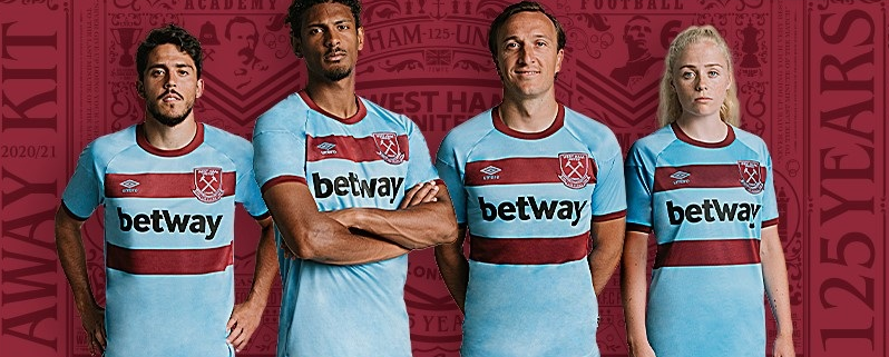 West Ham United 20-21 Away Blue Soccer Jersey Shirt - Official