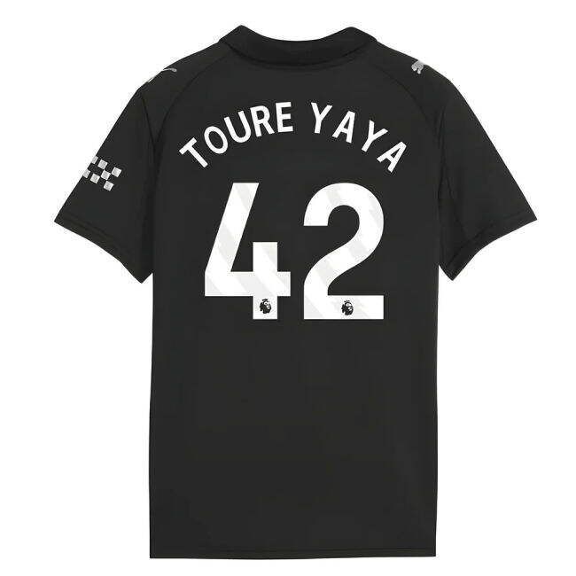 Man City Away Football Shirt 2025-20 - Toure Yaya 42 M S Kids