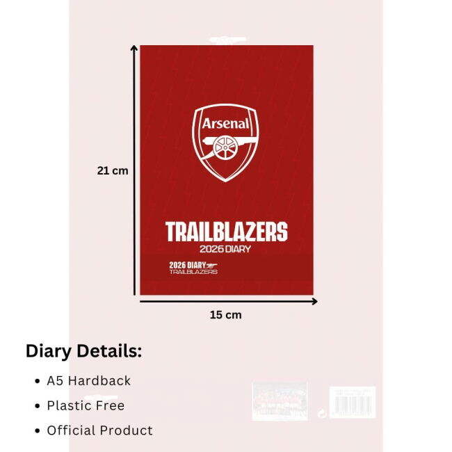 Men's Arsenal FC A5 Diary 2026