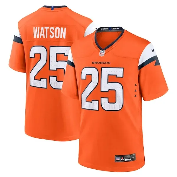None Blake Watson Game Jersey - Orange | NFL Player Jersey | NFL Footb