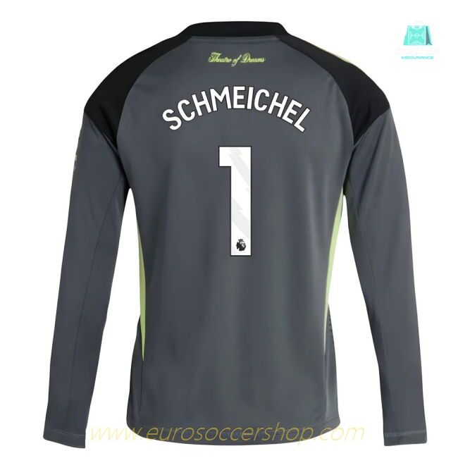 2025-2026 Man Utd Home Goalkeeper Shirt (Grey) - Kids (Schmeichel 1)