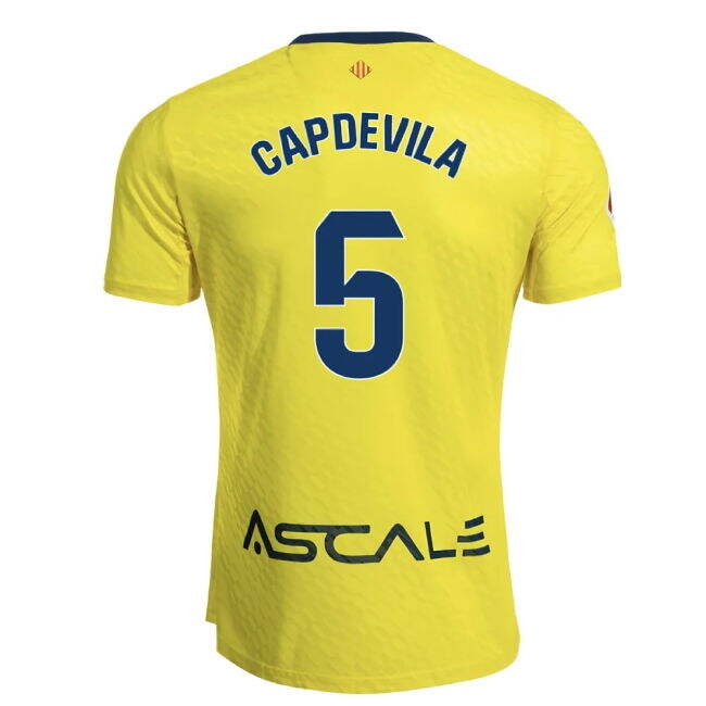 2025-2026 Villarreal Home Shirt (Capdevila 5) - Match Day Ready - P...