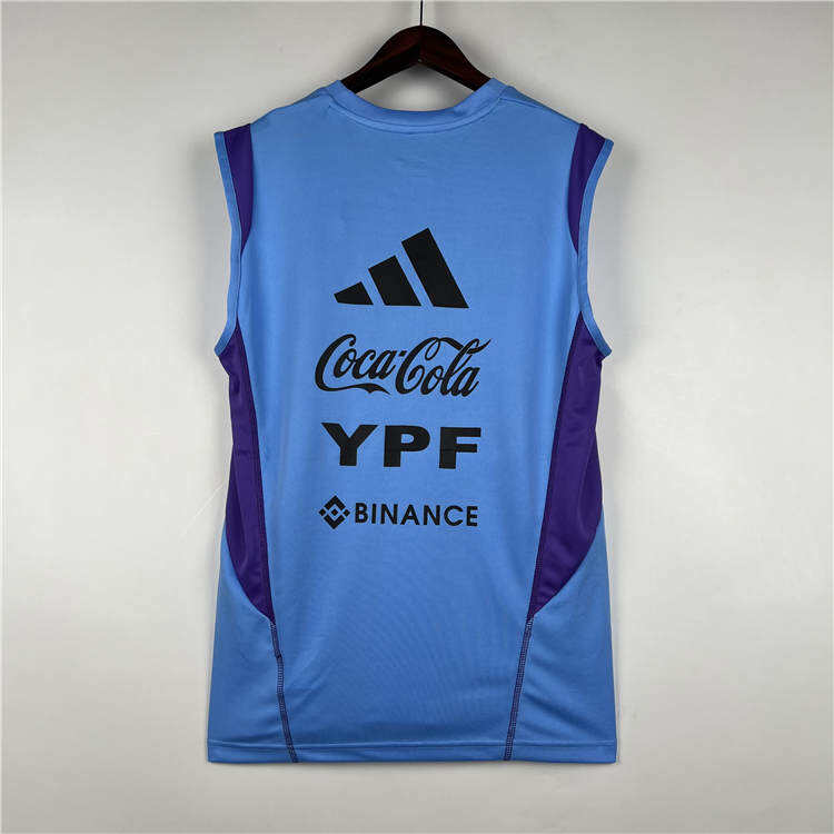 Elite Series Argentina 2022 Soccer Jersey Football Blue Training Vest