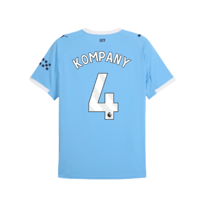Man City 2025-20 Home Football Shirt Kompany 4 Edition M S