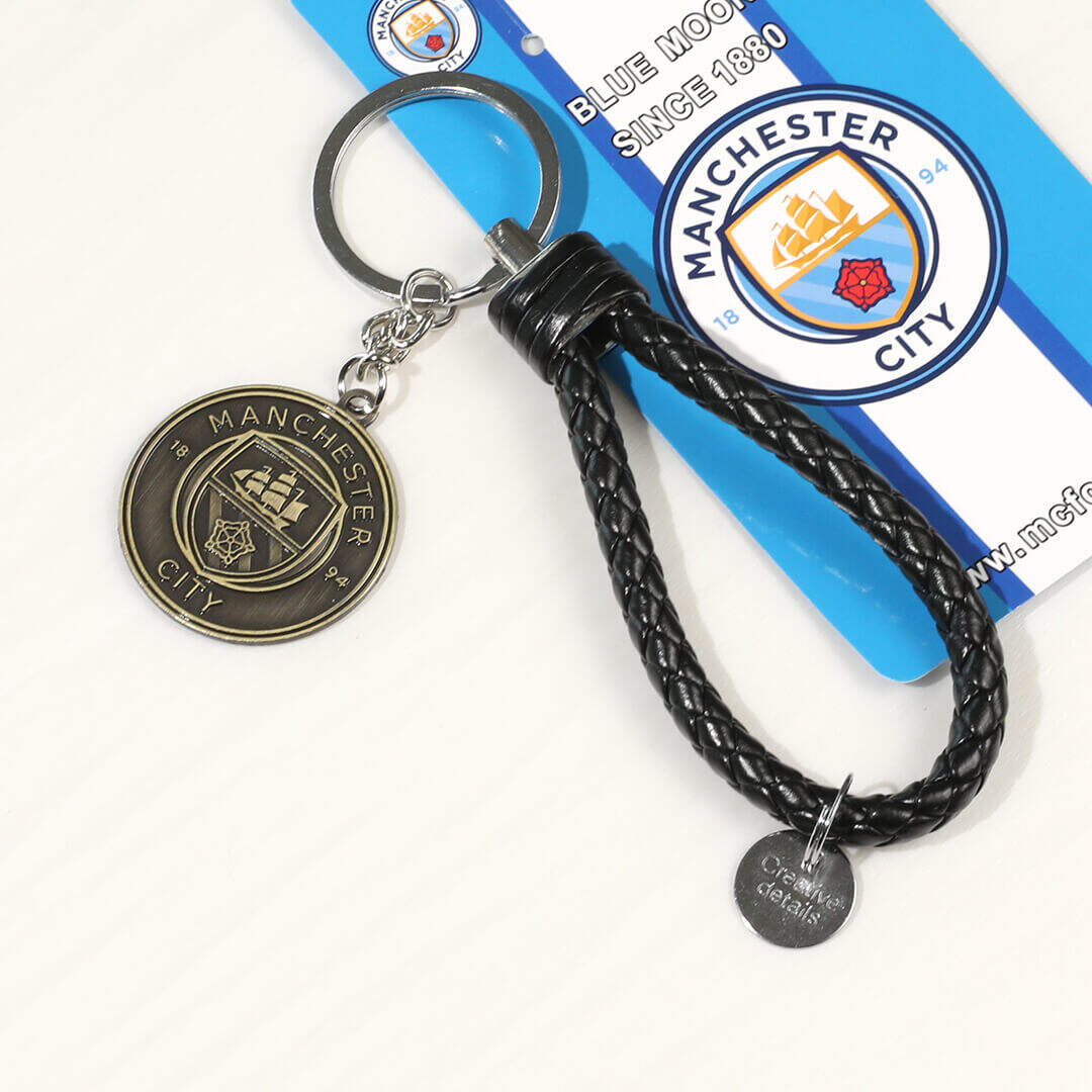 Manchester City Logo Soccer Key Chain Authentic Kit
