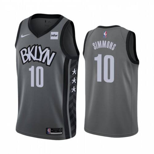 Nets Ben Simmons #10 Top-Grade 2024 Statement NBA Swingman Jersey Gray