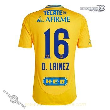 Tigres UANL 24-25 Season Home Jersey D. LAINEZ #16