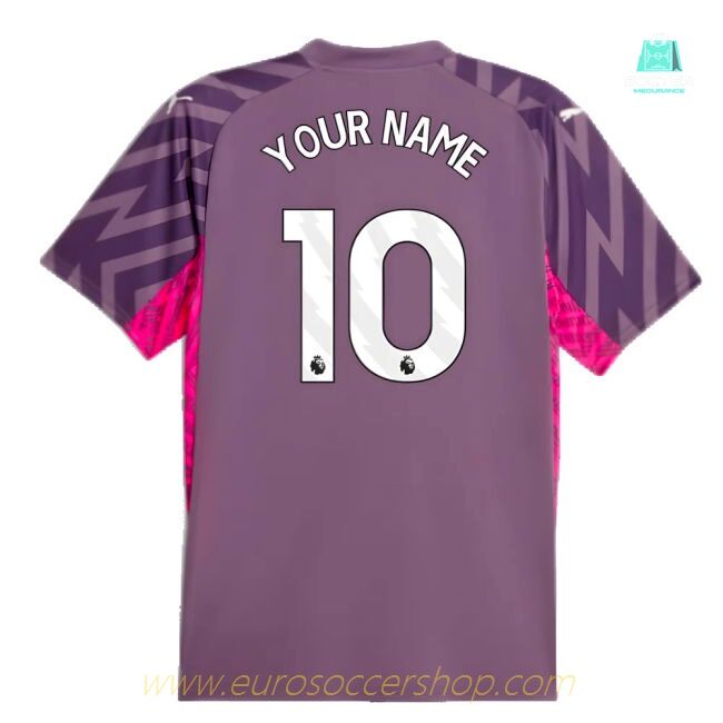 2023-2024 Man City Goalkeeper Shirt (Purple Charcoal) (Your Name)