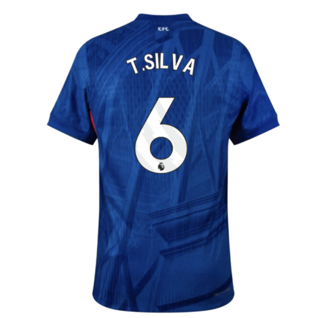 Authentic Chelsea Chelsea Home Authentic Shirt T Silva #6 Top Tier...