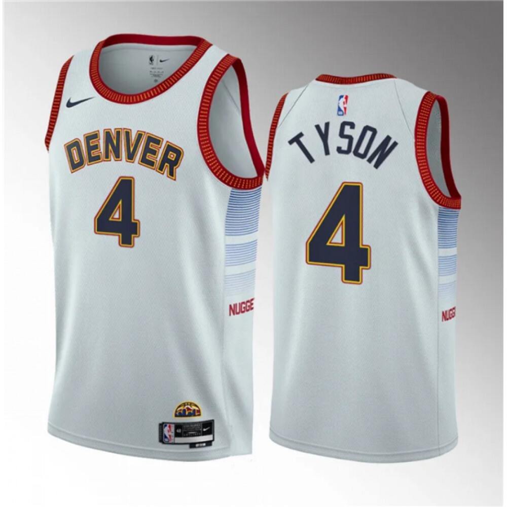 Denver Nuggets 4 White Jersey - - Game Day Essential