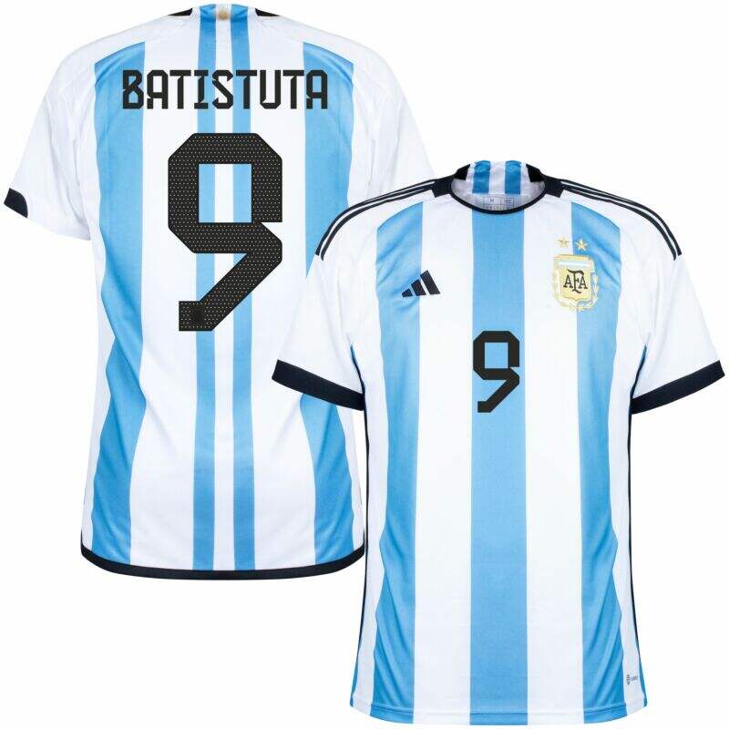 ARGENTINA WORLD CUP 2022 HOME JERSEY BATISTUTA