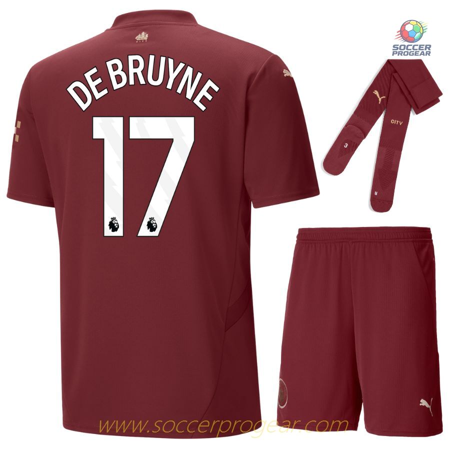 Manchester City Third Team Jersey Child 2024-2025 Season De Bruyne