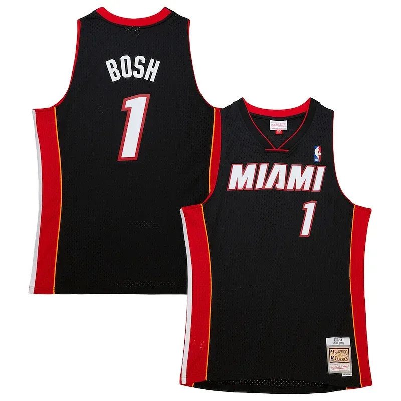 Chris Bosh MIA Swingman Jersey - exclusive modern - Black basketball