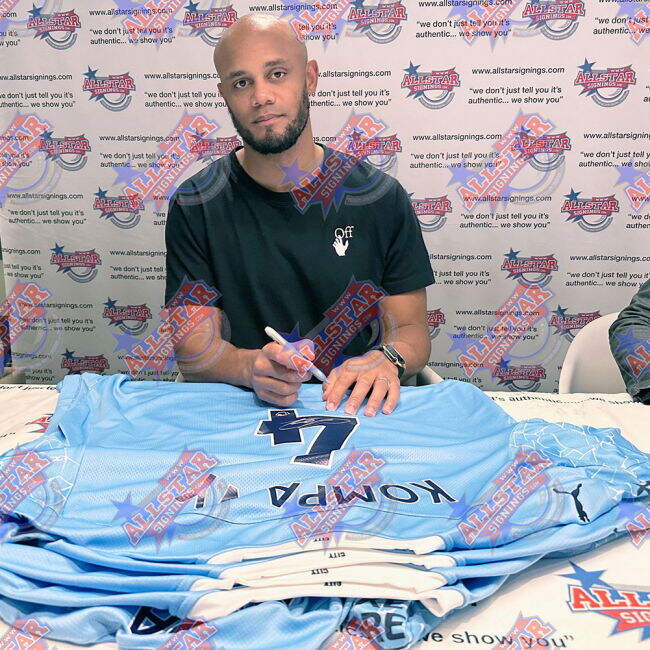Manchester City FC Kompany Signed Shirt | Durable | Authentic Design