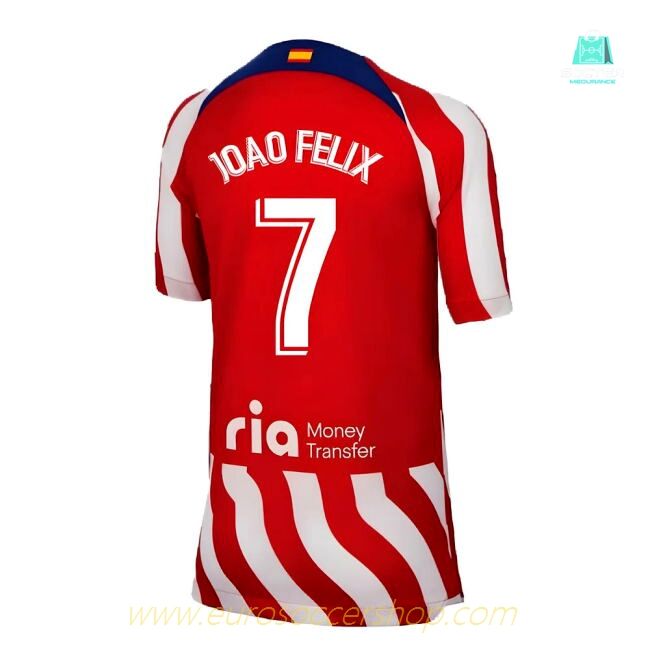 2022-2023 Atletico Madrid Home Shirt (Kids) (JOAO FELIX 7)