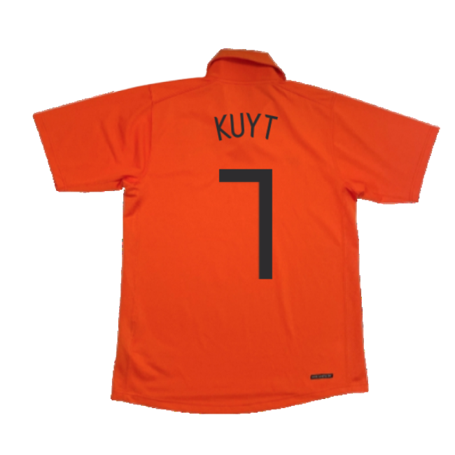 Holland 2006-08 Home Shirt (M) ((Good) M) (Kuyt 7) Performance