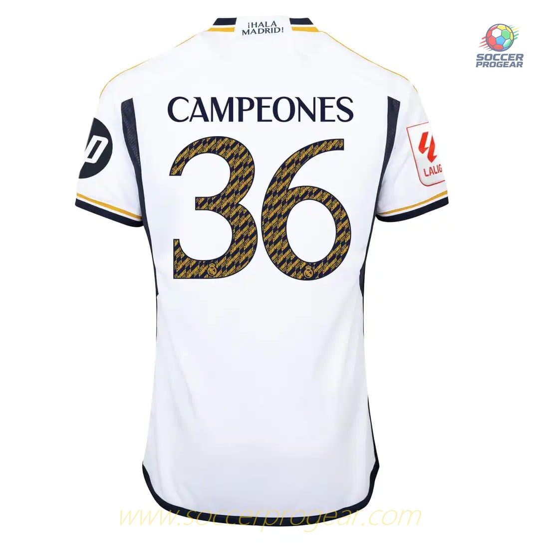 Real Madrid Football Jersey 2023 2024 Champions 36 Liga
