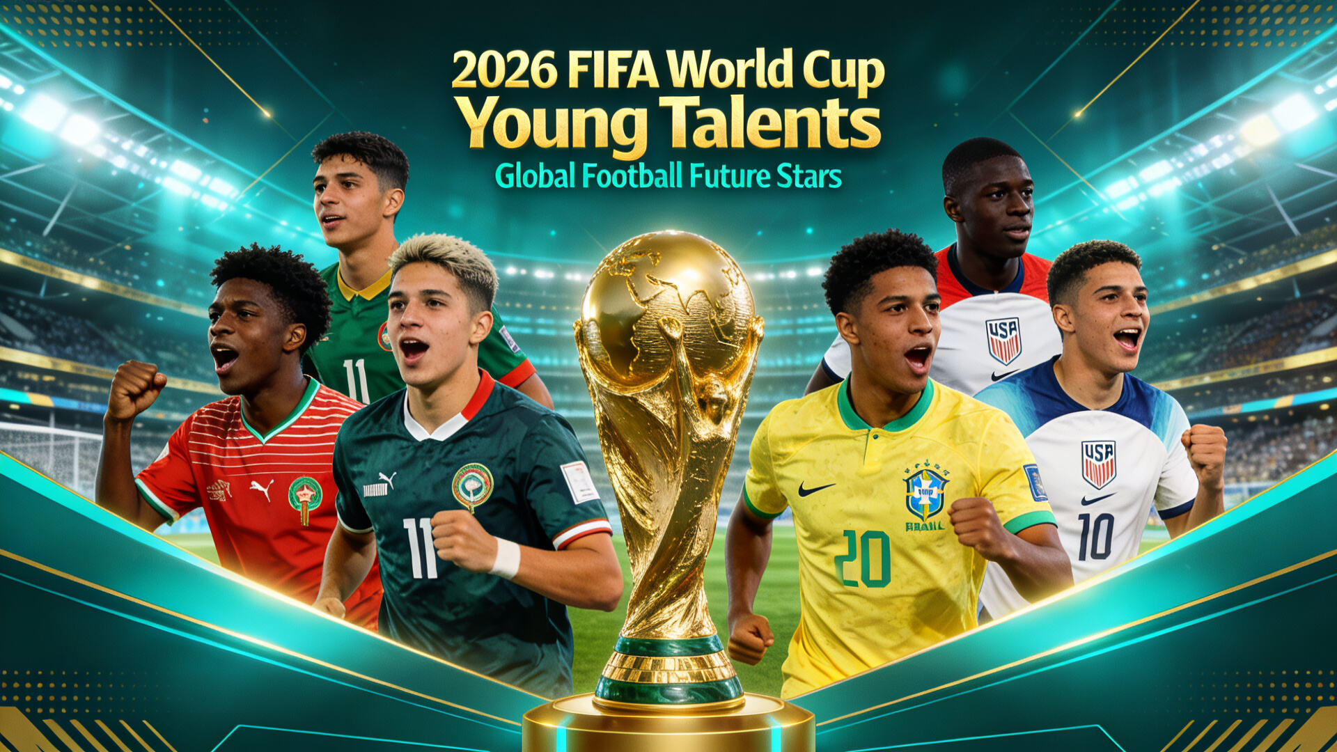 national team kits,Young players from different countries