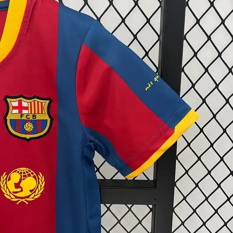 2010-2011 Kids Barcelona Jersey retro kit