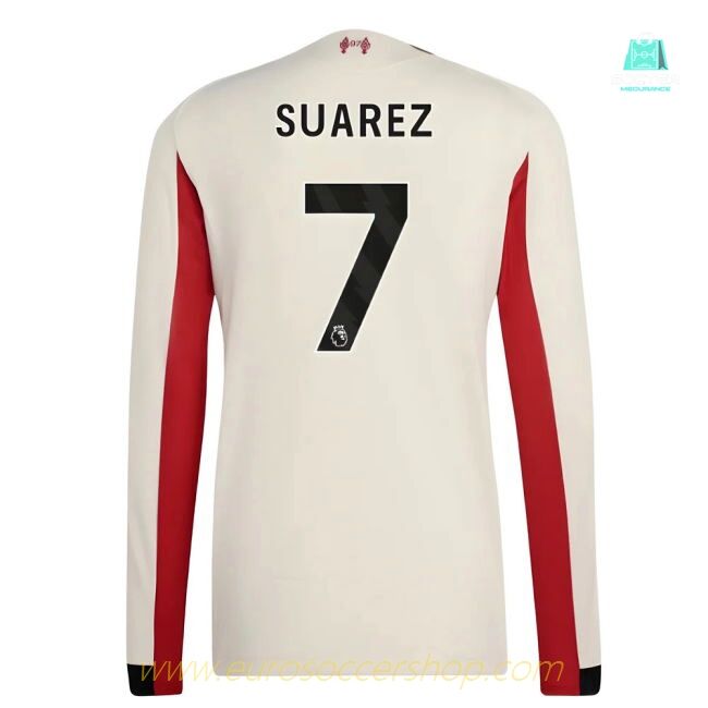 2025-2026 Liverpool Authentic Long Sleeve Away Shirt (Suarez 7)