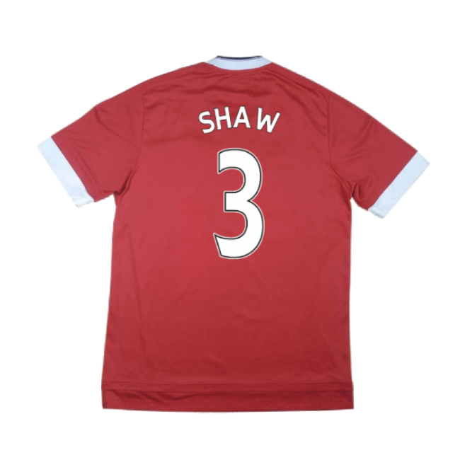 Manchester United 2015-16 Home Shirt (Excellent) (Shaw 3)