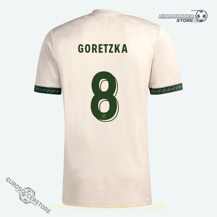 Bayern Munich Oktoberfest GORETZKA 8 Jersey for the 25-26 season.