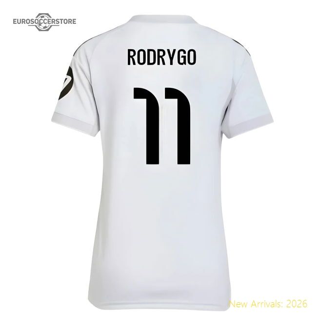 Elite 2025-2026 Real Madrid Home Jersey (womens) (rodrygo 11)