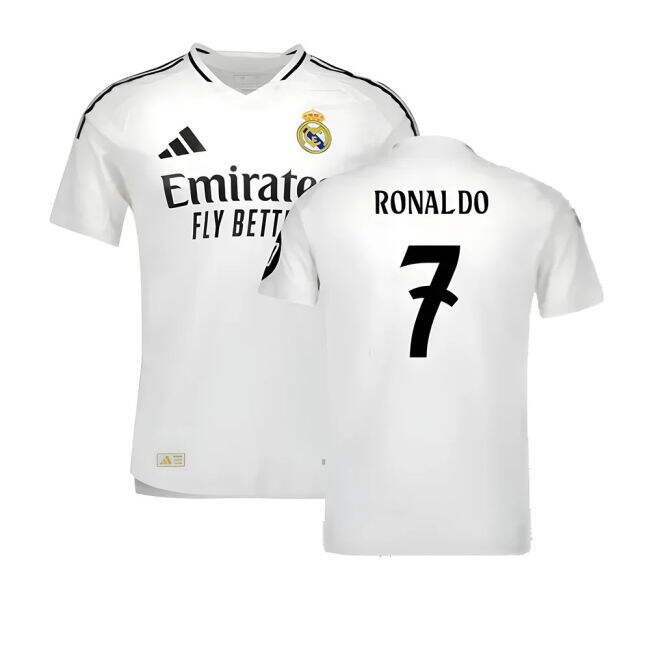 Camiseta Real Madrid 2024-2025 Local Hombres - Oficial Con Ronaldo 7