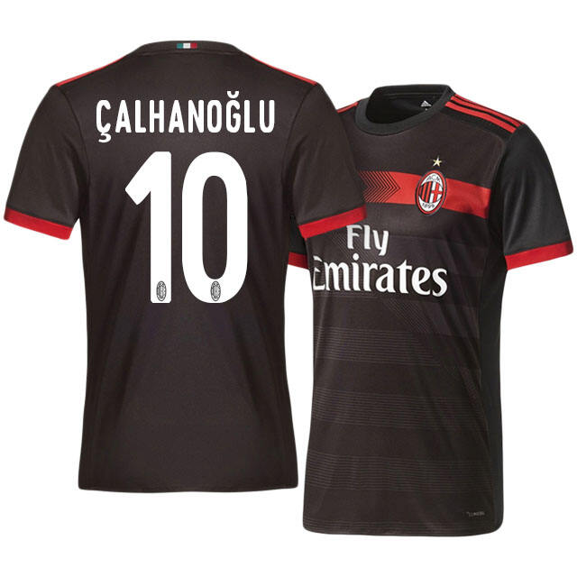 AC Milan Third 201718 Hakan Calhanoqlu 10 Soccer Jersey Shirt -