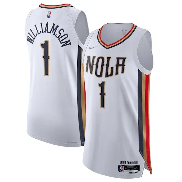 Zion Williamson NOP Swingman Jersey - premium contemporary - White
