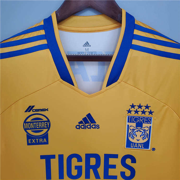 21-22 Tigres UANL Home Yellow Soccer Jersey Football Shirt - Official