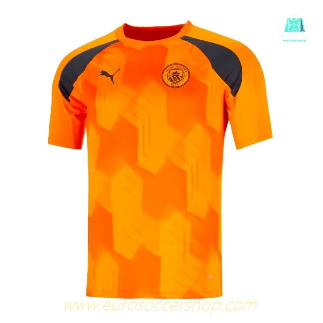 2023-2024 Man City Pre-Match Jersey (Orange)