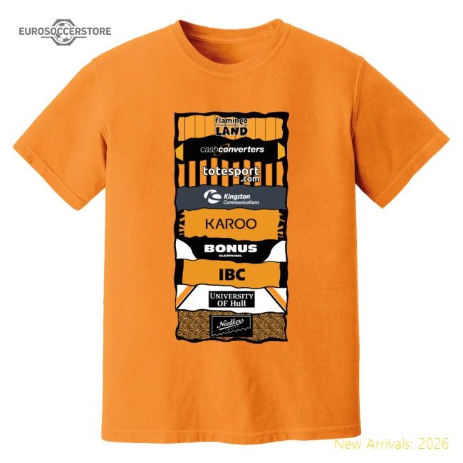 Official Hull Sponsor History T-shirt (orange) - Premium Quality Baby