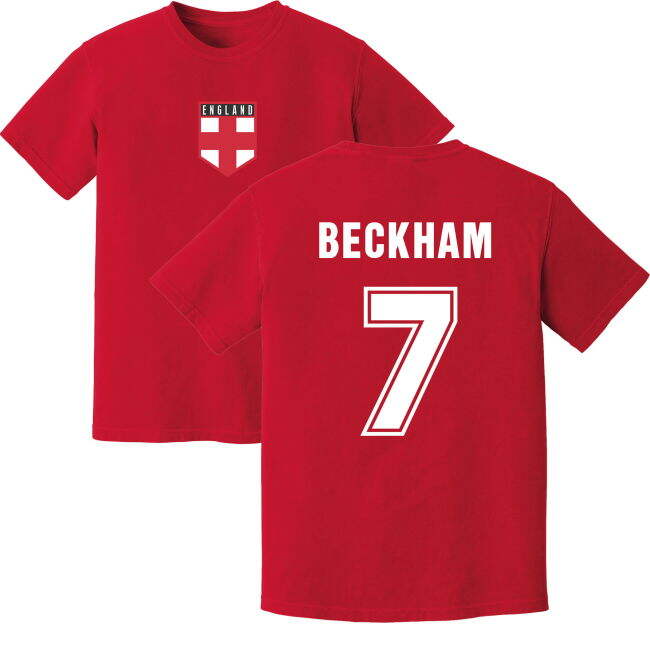 Official Beckham England Training High Kit Premium Jersey Soccer