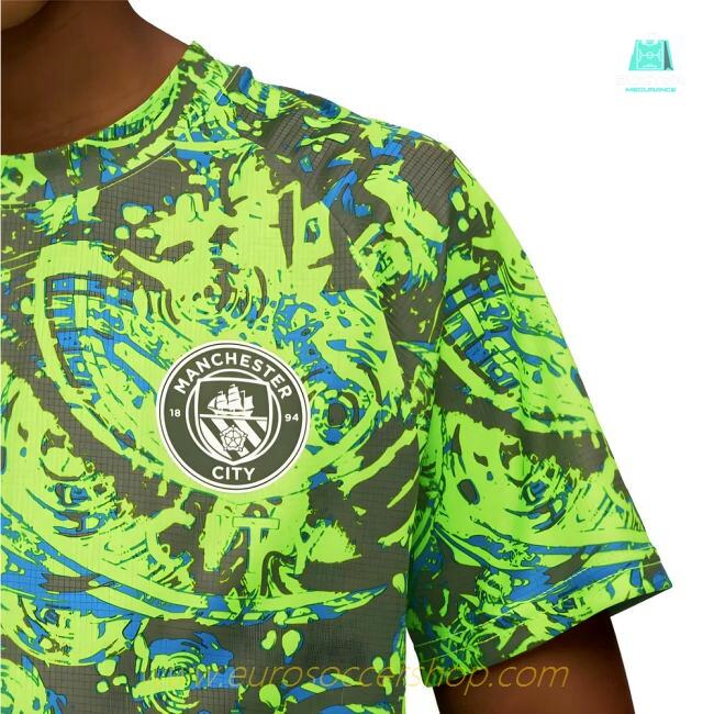 2025-2026 Man City Warm Up Jersey (Pro Green) - Kids
