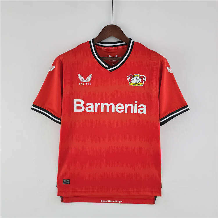 Bayer Leverkusen 2223 Home Red Soccer Jersey Football Shirt -