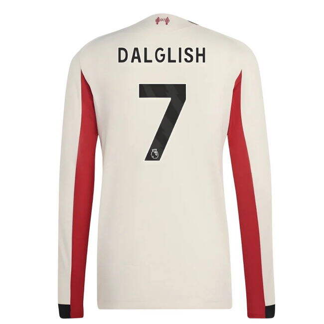 2025-2026 Liverpool Authentic Long Sleeve Away Shirt (Dalglish 7)