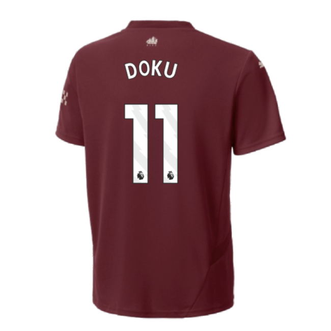 soccer jersey 2024-2025 Man City Third Shirt (Kids) (Doku 11)