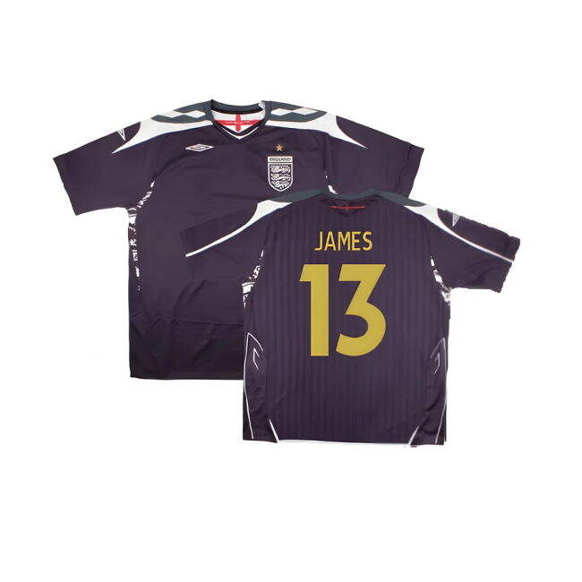 James 13 Pro Style England Goalkeeper Pro Level Shirt 2007-2008