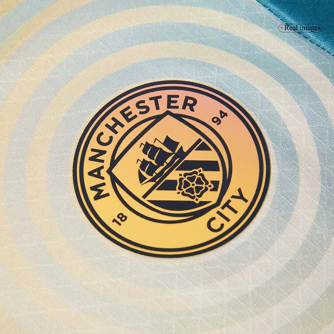 Manchester City Fourth Away Authentic Soccer Jersey- Definitely City (UCL)