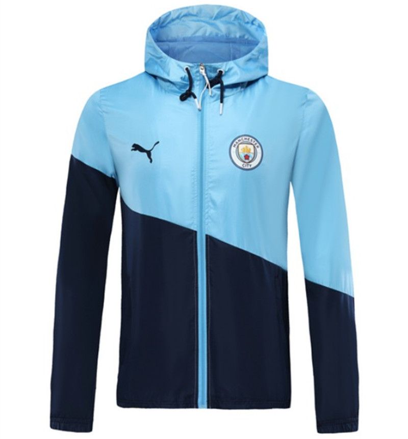 Machester city 2019-20 Home Blue Jacket Hoody - Official Replica 21783