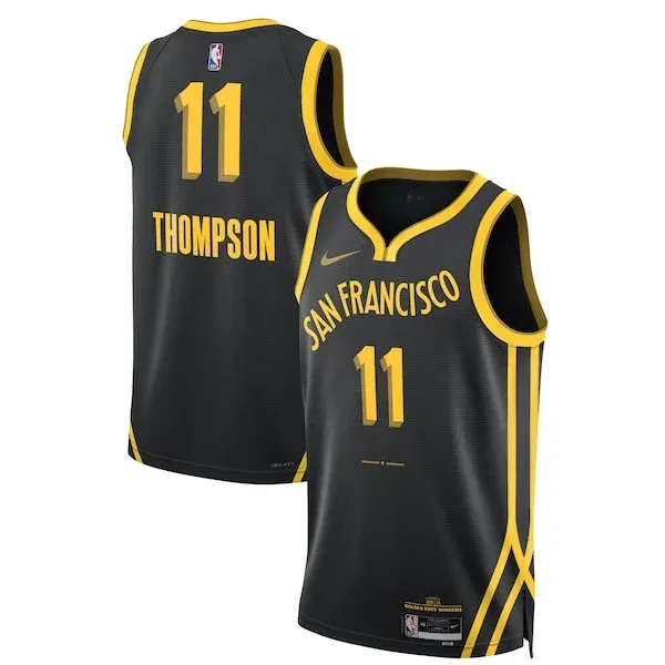 Klay Thompson GSW Championship Swingman Jersey - Black - Fan Favorite