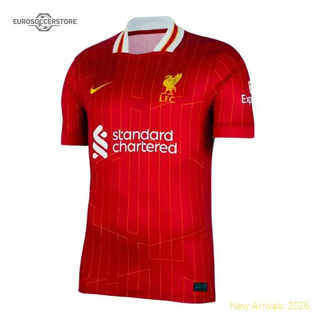 Top-tier Liverpool Home Jersey 2024-2025 Durable Quick-dry