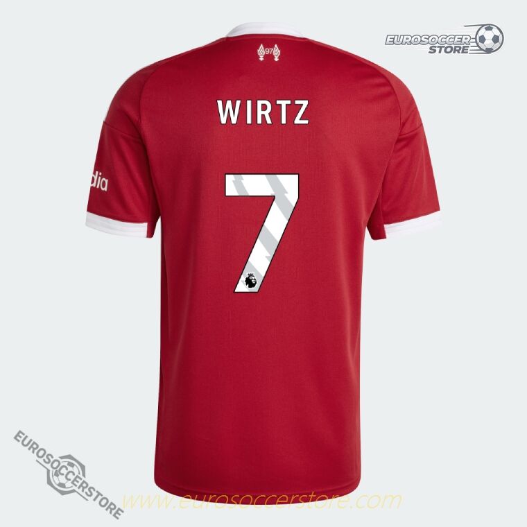Liverpool WIRTZ 7 Home Football Jersey for the 25-26 Season