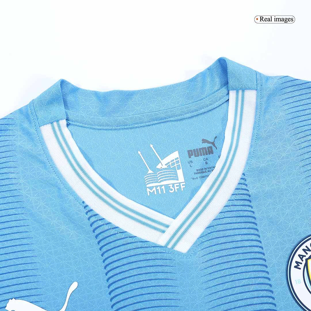 Player Version Manchester City Home Soccer Jersey 2023/24Authentic Kit