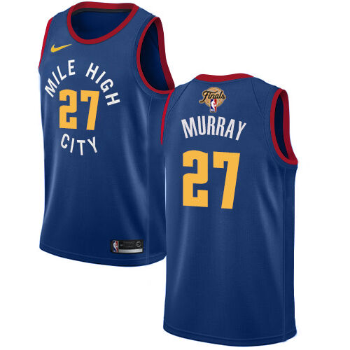 Nike Nuggets #27 Jamal Murray Blue 2023 NBA Finals Patch Swingman Statement Edition Jersey