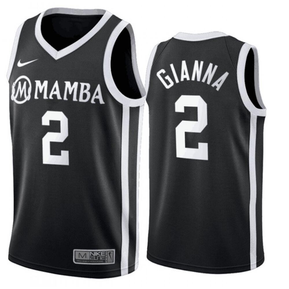 Fan Favorite Elite Men's Lakers #2 Gianna None Basketball Jersey